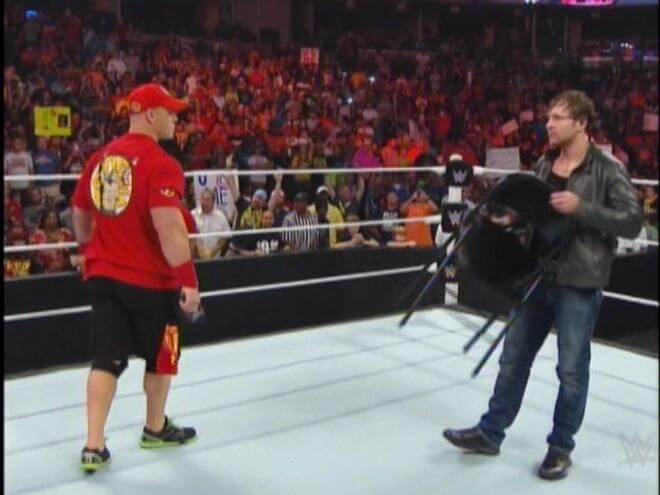 cena will face ambrose