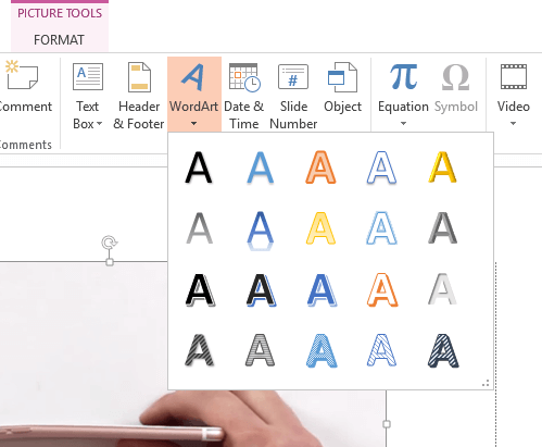 Add watermarks using MS PowerPoint