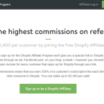 Shopify Affiliate Program: Earn Up To $2,400 Per Sale