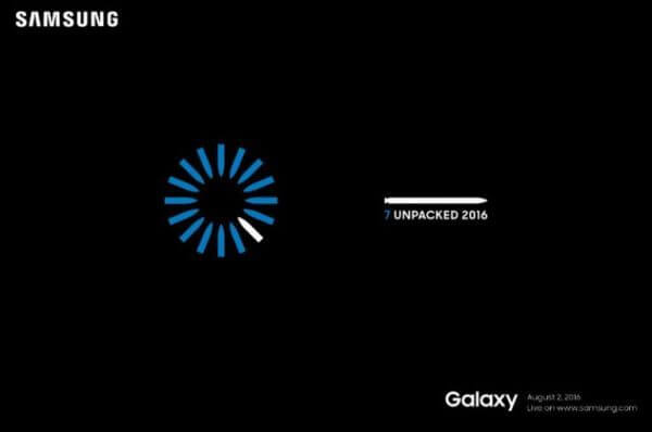 galaxy note 7 launch date